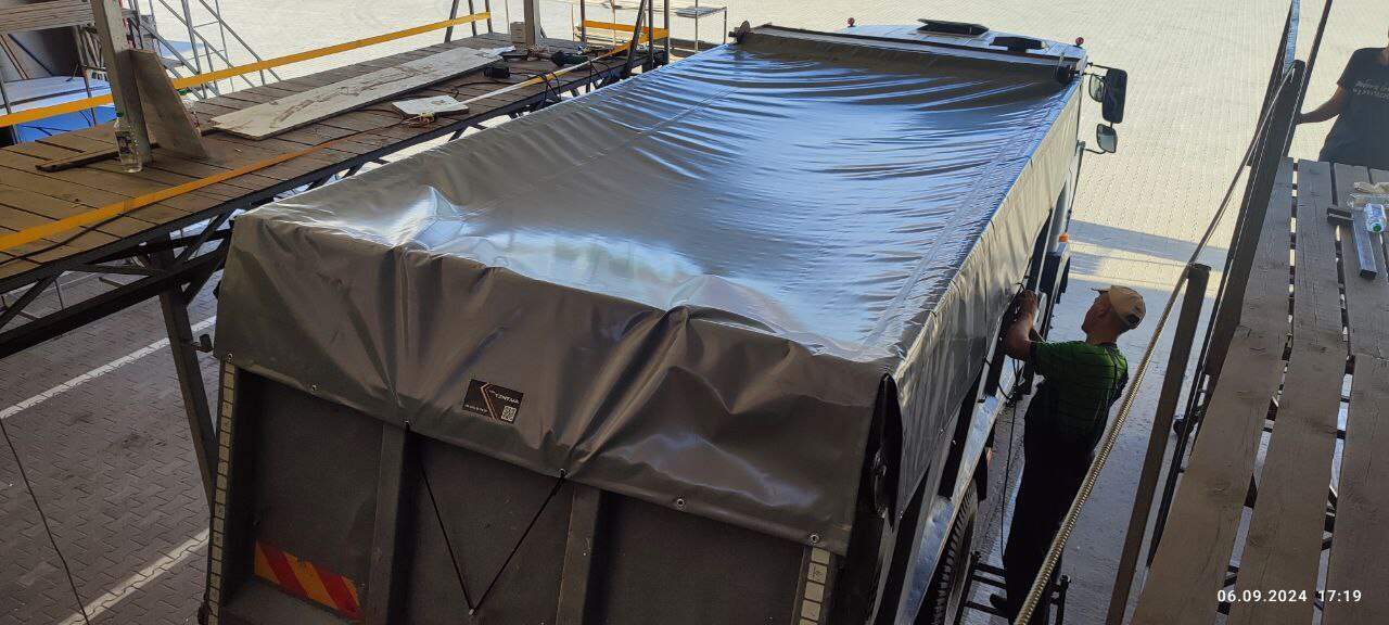 Тентовий дах на зерновоз від TENT-K — всього за 1 день!!!